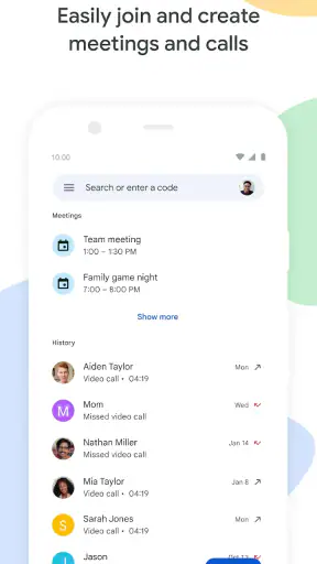Google Meet screenshot 1