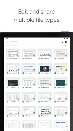 Google Sheets screenshot