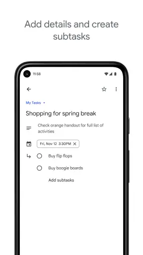 Google Tasks screenshot 1