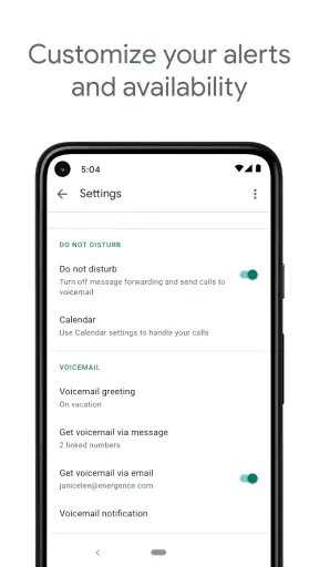 Google Voice screenshot
