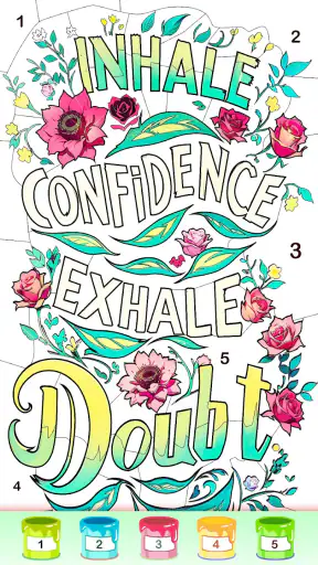 Graffiti Quote Color by number screenshot 7