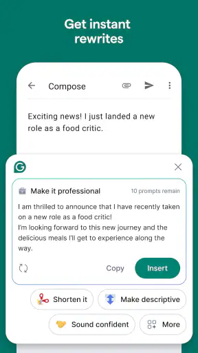 Grammarly-AI Writing Assistant screenshot 11