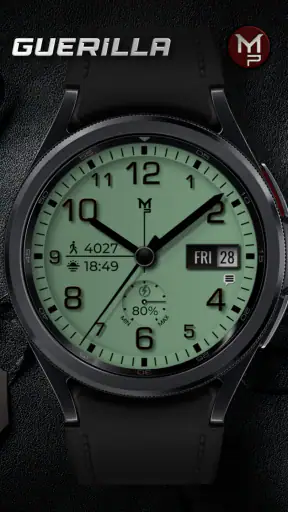 GUERILLA - Analog watch face screenshot 2