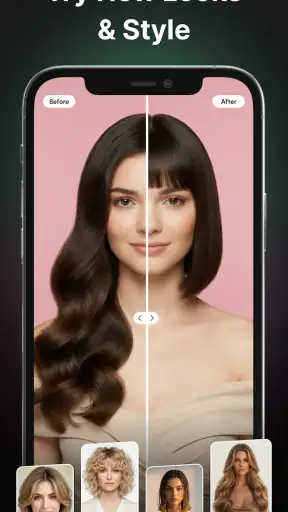 Hair Color & Hairstyle Try On screenshot 4