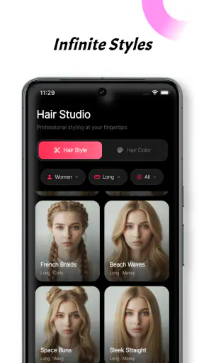 Hairstyle Try On-Color Changer screenshot 5