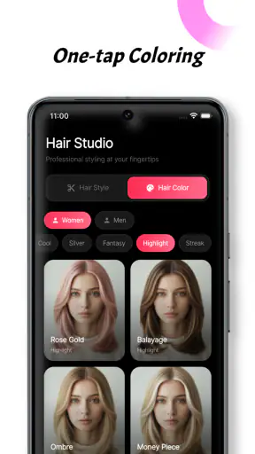 Hairstyle Try On-Color Changer screenshot 6