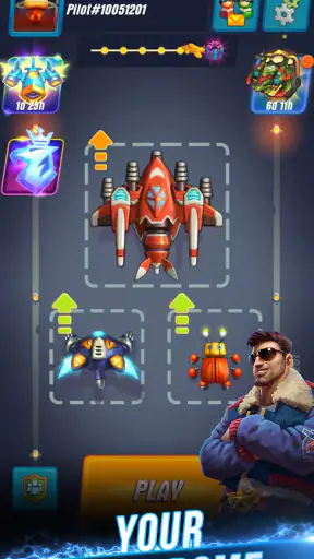 HAWK: Airplane Space games screenshot 2