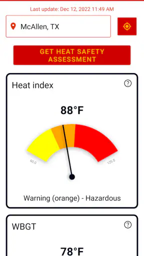 Heat Safety: Heat Index & WBGT screenshot 5