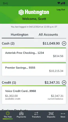 Huntington Mobile Banking screenshot 1
