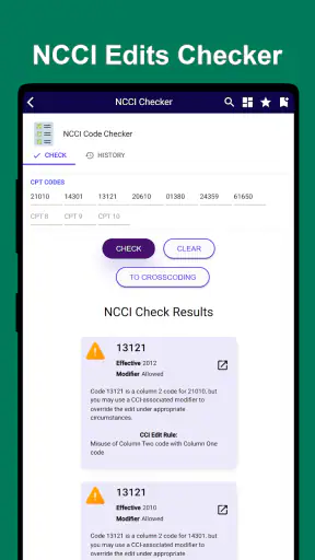 iCoder CPT RVU ICD10 HCPCS NDC screenshot 2