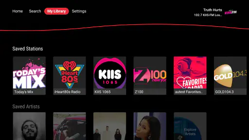 iHeartRadio for Google TV screenshot 7