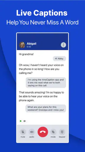 InnoCaption Live Call Captions screenshot 1