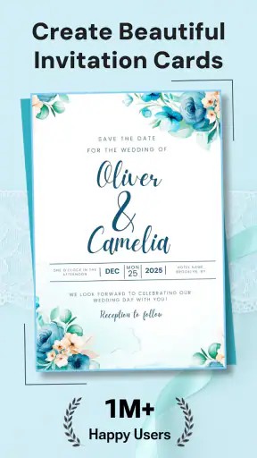 Invitation Card Maker + RSVP screenshot 1