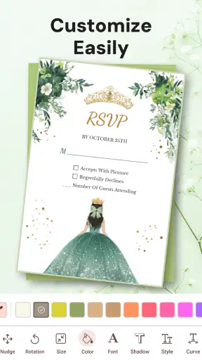 Invitation Card Maker + RSVP screenshot 10
