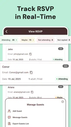 Invitation Card Maker + RSVP screenshot 6