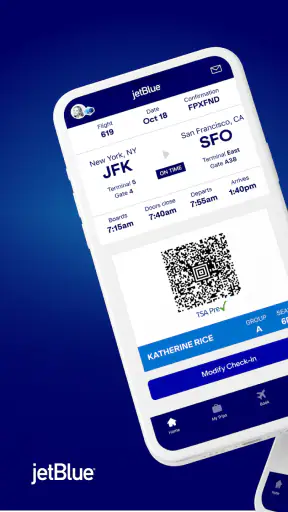 JetBlue screenshot 1
