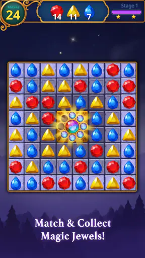 Jewels Magic: Mystery Match 3 screenshot 1