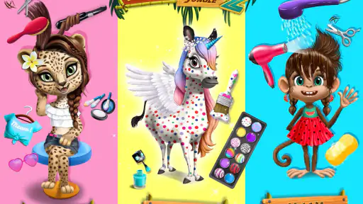 Jungle Animal Hair Salon 2 screenshot 12