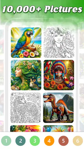 Jungle Color By Number Games screenshot 6