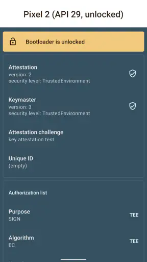 Key Attestation Demo screenshot 2