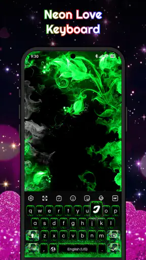 Keyboard - Neon Love Theme screenshot 3
