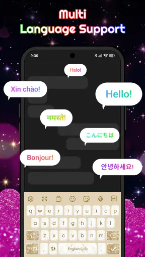 Keyboard - Neon Love Theme screenshot 6