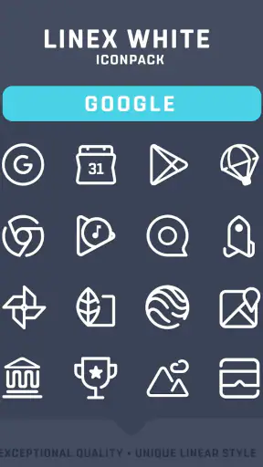 LineX White Icon Pack screenshot 3
