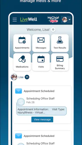LiveWell with Advocate Aurora screenshot 2