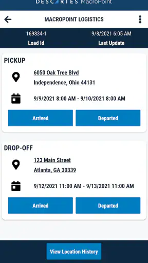 MacroPoint for Truckers screenshot 2