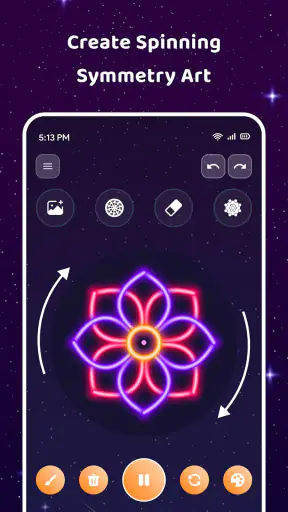 Magic Wheel - Spin Art Drawing screenshot 2