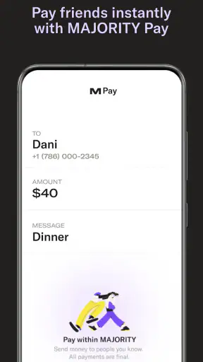 MAJORITY: Mobile banking screenshot 3