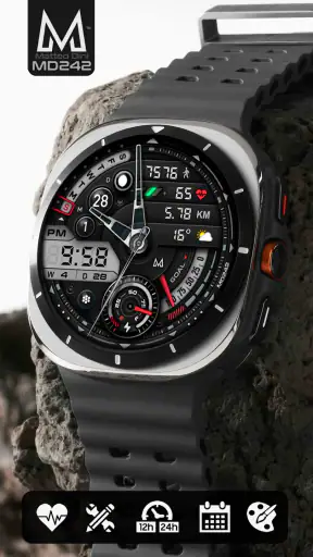 MD242 Hybrid watch face screenshot 1