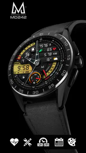 MD242 Hybrid watch face screenshot 3