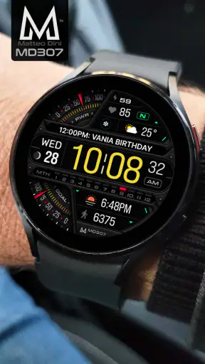 MD307 Digital watch face screenshot 4