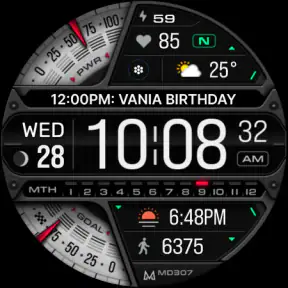 MD307 Digital watch face screenshot 9