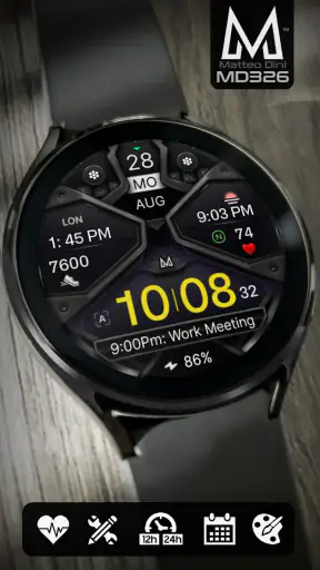 MD326 3D Modern Watch Face screenshot 4