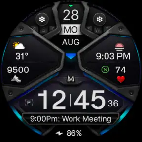 MD326 3D Modern Watch Face screenshot 9