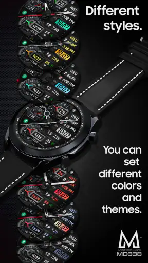 MD338 Hybrid watch face screenshot 4