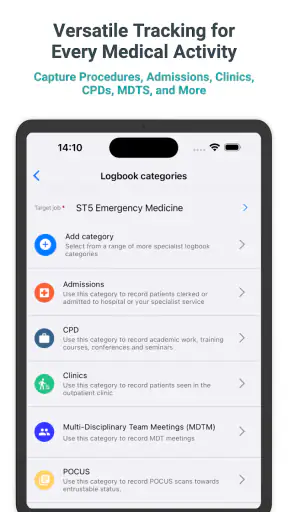 Medical and surgical logbook screenshot 10