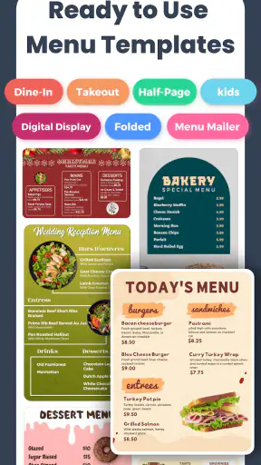 Menu Maker, Price List Maker screenshot 1