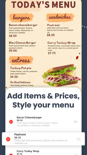 Menu Maker, Price List Maker screenshot 2