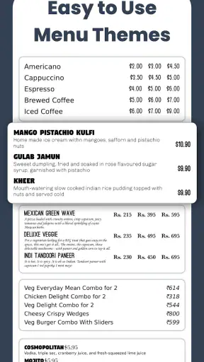 Menu Maker, Price List Maker screenshot 4