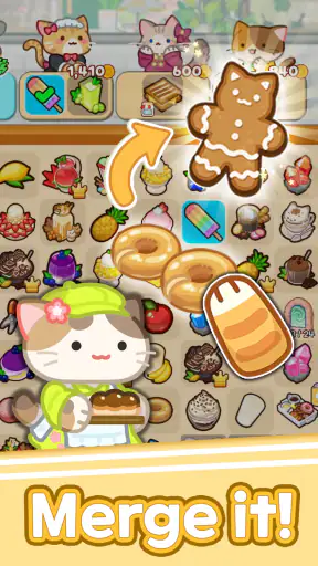 Merge Cat Cafe : Coffee cat screenshot 6