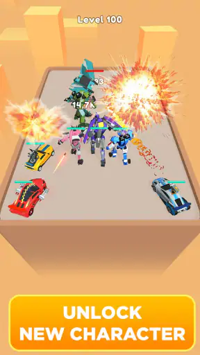 Merge Robot Master: Car Games screenshot 4