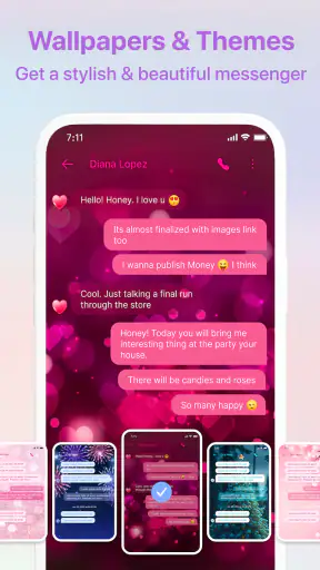 Messenger - Color SMS screenshot 10