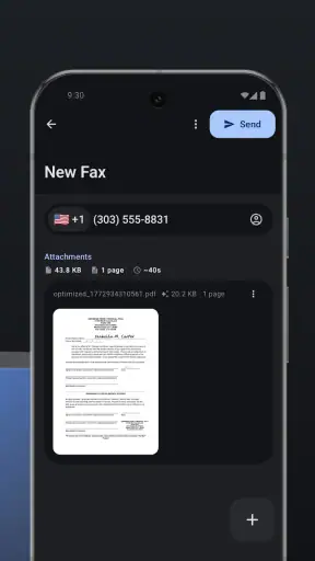 mFAX - Fax from Phone screenshot 2