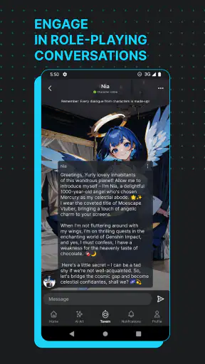 Moescape - Character AI & Art screenshot 2