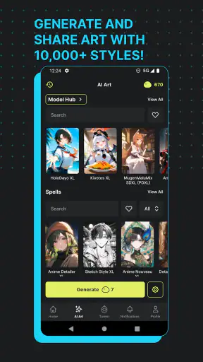 Moescape - Character AI & Art screenshot 3