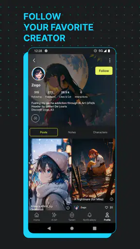 Moescape - Character AI & Art screenshot 6