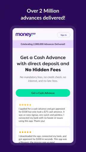 Money App - Cash Advance screenshot 3